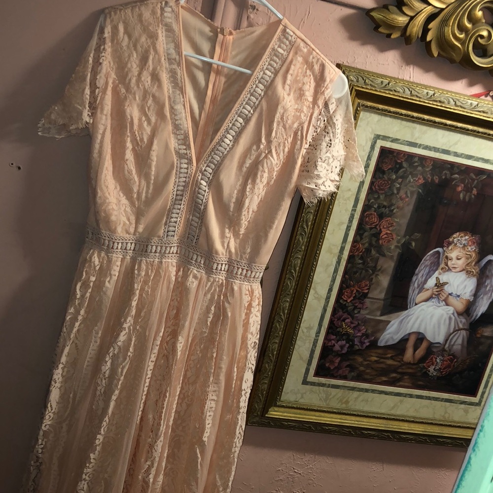 Size small dress peach color